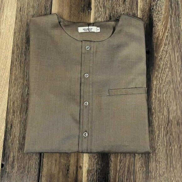 African Formal Dashiki Shirt & Pant Three Piece Suit Traditional Long Sleeve - Picture 5 of 7